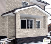Облицовка фасада цементным сайдингом