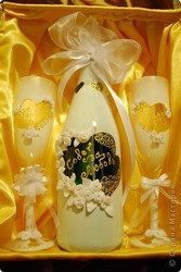 роспись бутылок на заказ